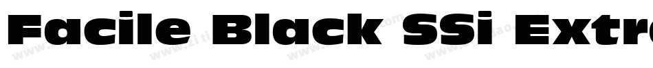 Facile Black SSi Extra Bold字体转换
